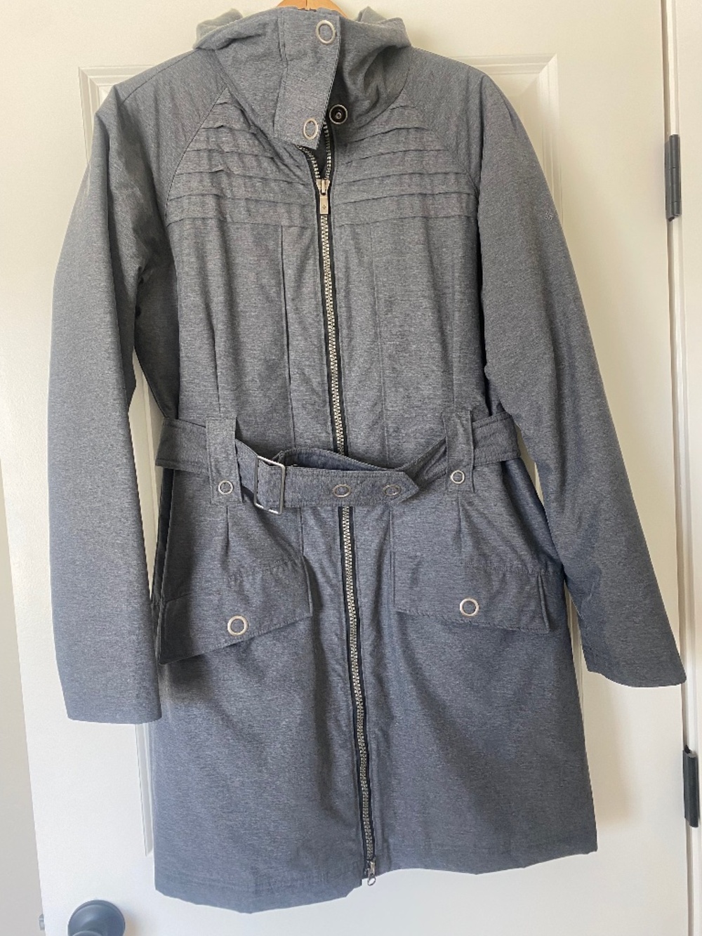 Columbia coat. Size L, gray in color.